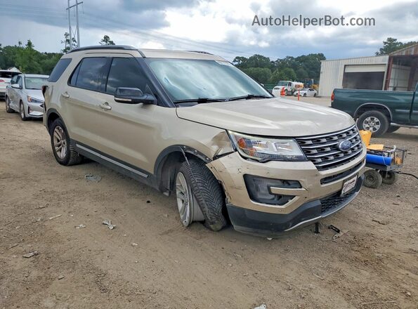 1FM5K7DHXHGE10974 2017 FORD EXPLORER Tan Передня права чверть