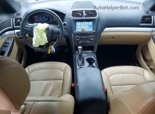 1FM5K7DHXHGE10974 2017 FORD EXPLORER Tan Вид панелі приладів