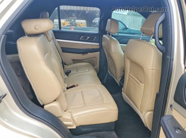 1FM5K7DHXHGE10974 2017 FORD EXPLORER Tan Вид задньої частини салону