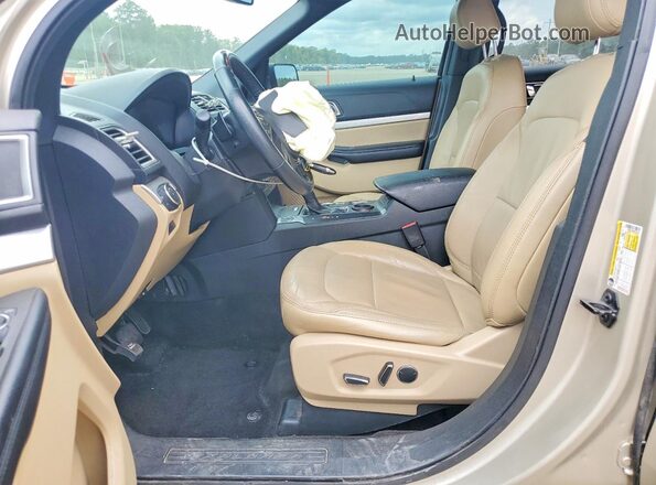 1FM5K7DHXHGE10974 2017 FORD EXPLORER Tan Вид салону спереду