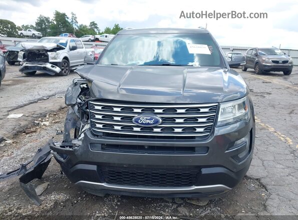 1FM5K7F80GGA48102 2016 FORD EXPLORER Gray ხელსაწყოთა პანელის ხედი