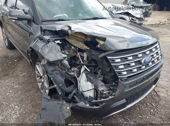 1FM5K7F80GGA48102 2016 FORD EXPLORER Gray წინა ხედი