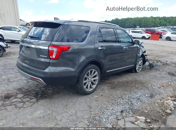 1FM5K7F80GGA48102 2016 FORD EXPLORER Gray უკანა მარჯვენა