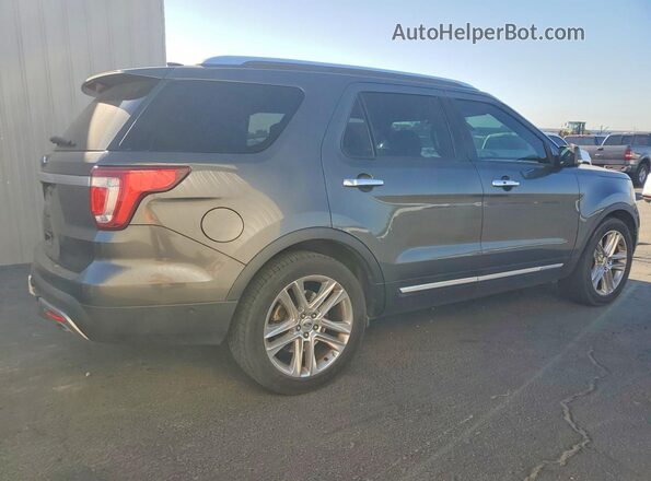 1FM5K7F80HGE33709 2017 FORD EXPLORER Gray Tył prawy