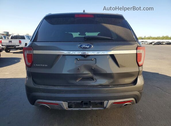 1FM5K7F80HGE33709 2017 FORD EXPLORER Gray Widok z tyłu