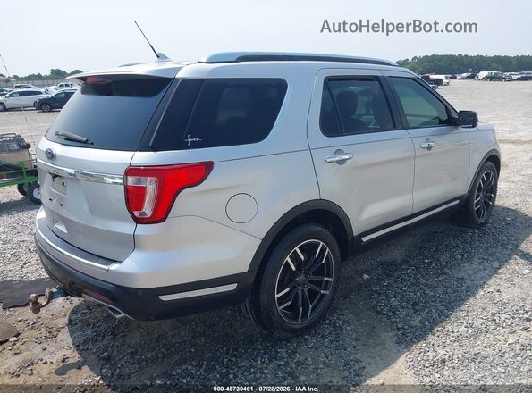 1FM5K7F80JGA21537 2018 FORD EXPLORER Silver Trasero derecho