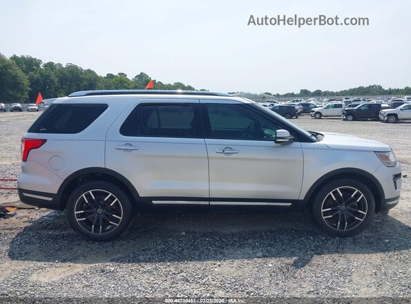 1FM5K7F80JGA21537 2018 FORD EXPLORER Silver Vista interior de 360 grados