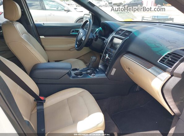 1FM5K7F81GGA03122 2016 FORD EXPLORER Белый Вид салона спереди