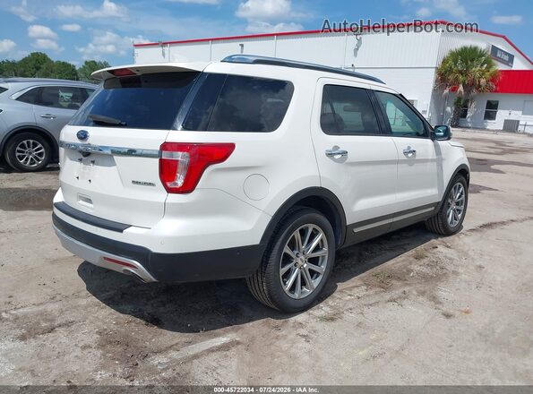 1FM5K7F81GGA03122 2016 FORD EXPLORER Белый Задняя правая четверть