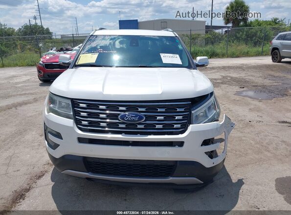 1FM5K7F81GGA03122 2016 FORD EXPLORER Белый Вид щитка приборов