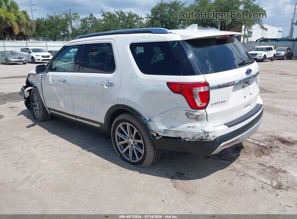 1FM5K7F81GGA03122 2016 FORD EXPLORER Белый Задняя левая четверть