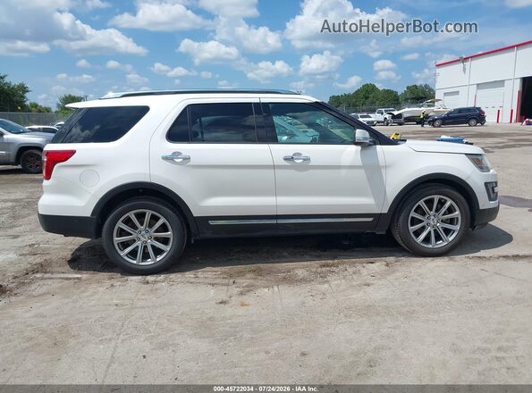1FM5K7F81GGA03122 2016 FORD EXPLORER Белый Вид задней части салона