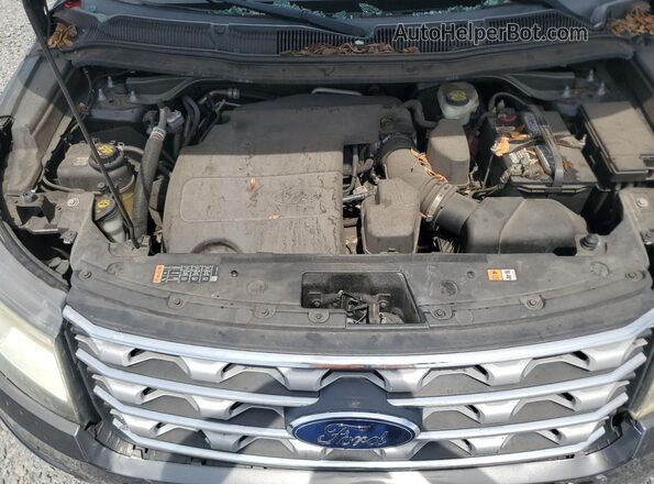 1FM5K7F81GGC99002 2016 FORD EXPLORER Charcoal Շարժիչի բաժամունքի տեսք