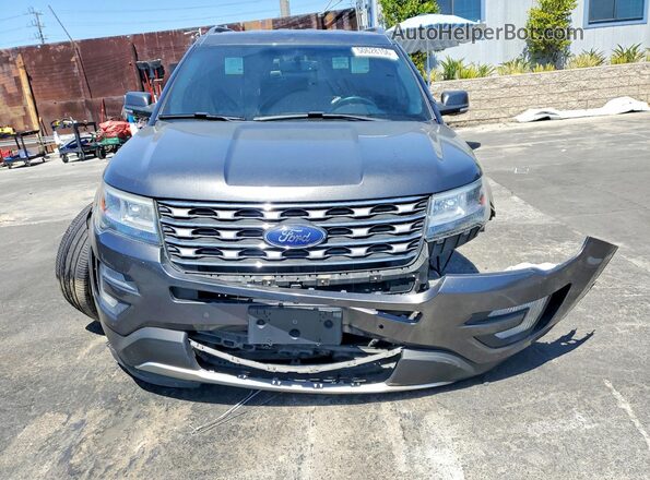 1FM5K7F81HGC27119 2017 FORD EXPLORER Gray წინა ხედი