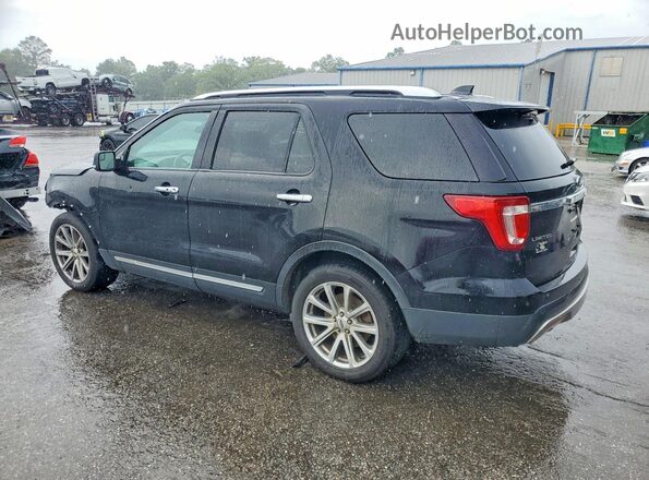 1FM5K7F82GGC13602 2016 FORD EXPLORER Black Trasero izquierdo