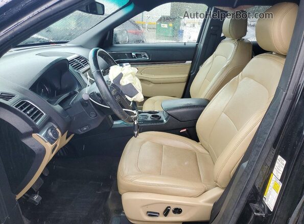 1FM5K7F82GGC13602 2016 FORD EXPLORER Black Vista interior delantera