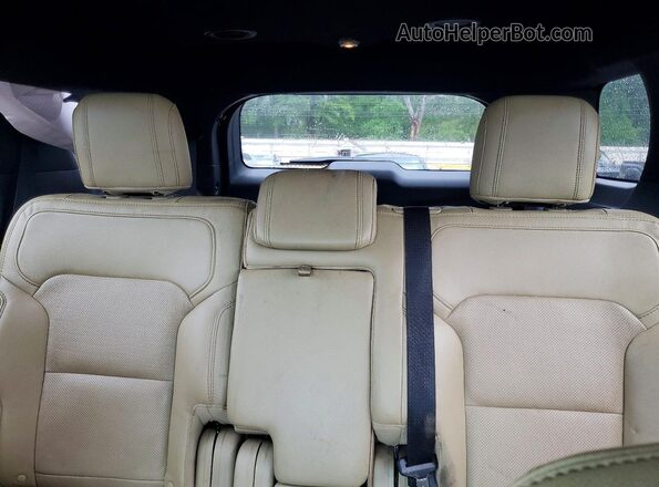 1FM5K7F82GGC13602 2016 FORD EXPLORER Black Vista de los asientos traseros