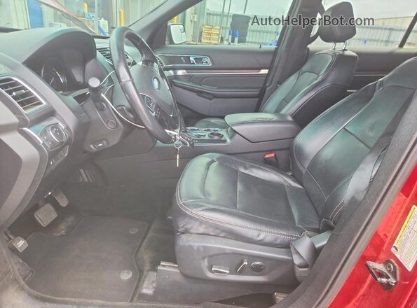 1FM5K7F82GGC81155 2016 FORD EXPLORER Красный Вид салона спереди