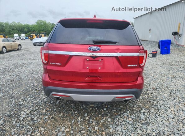 1FM5K7F82GGC81155 2016 FORD EXPLORER Красный Вид сзади