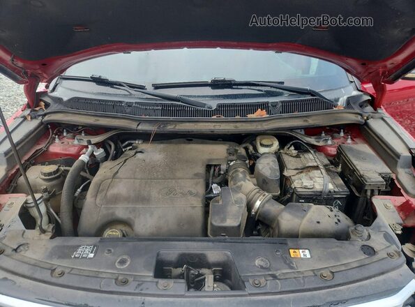 1FM5K7F82GGC81155 2016 FORD EXPLORER Красный Вид подкапотного пространства