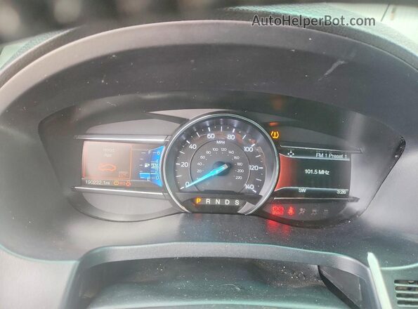 1FM5K7F82GGC81155 2016 FORD EXPLORER Красный Вид щитка приборов