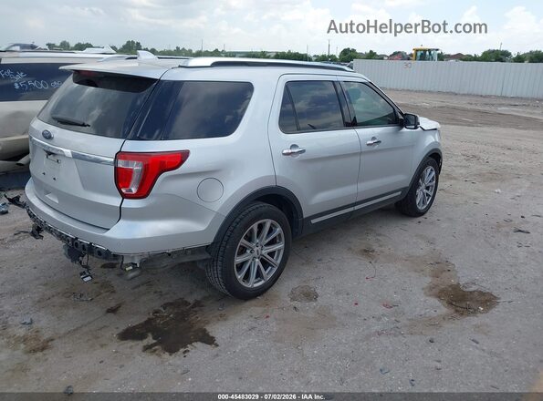 1FM5K7F82HGA75058 2017 FORD EXPLORER Silver Trasero derecho