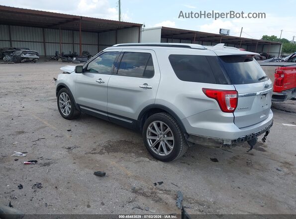 1FM5K7F82HGA75058 2017 FORD EXPLORER Silver Trasero izquierdo