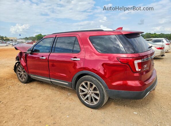 1FM5K7F82HGC37495 2017 FORD EXPLORER Red Tył lewy