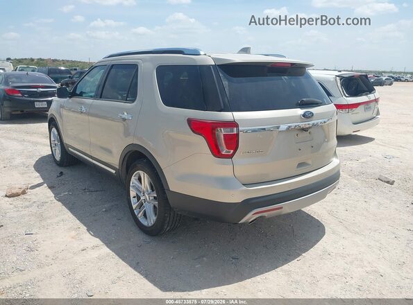 1FM5K7F82HGD86750 2017 FORD EXPLORER Gold Rear left