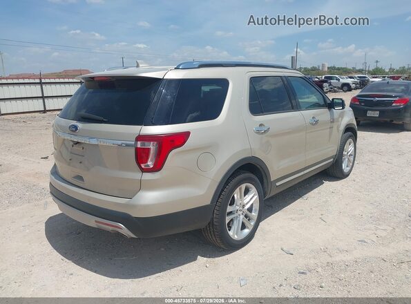 1FM5K7F82HGD86750 2017 FORD EXPLORER Gold Rear right