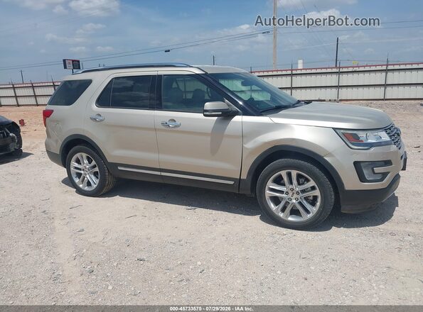 1FM5K7F82HGD86750 2017 FORD EXPLORER Gold Rear interior view