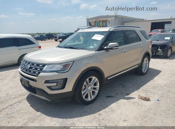 1FM5K7F82HGD86750 2017 FORD EXPLORER Gold Front left