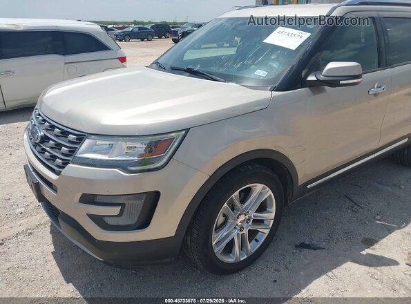 1FM5K7F82HGD86750 2017 FORD EXPLORER Gold Front view
