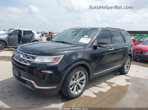 1FM5K7F82KGB11340 2019 FORD EXPLORER Black წინა მარცხენა ხედი სამი მეოთხედიდან