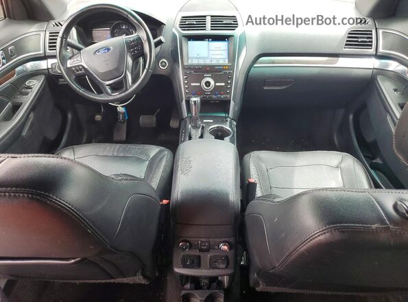 1FM5K7F83HGA37662 2017 FORD EXPLORER Red Widok deski rozdzielczej