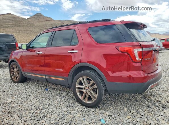 1FM5K7F83HGA37662 2017 FORD EXPLORER Red Tył lewy
