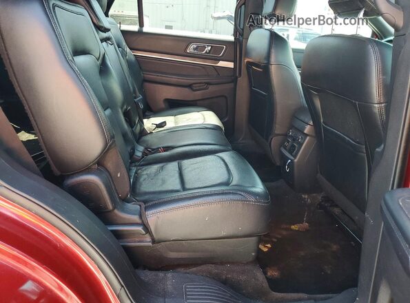 1FM5K7F83HGB47711 2017 FORD EXPLORER Red Widok wnętrza z tyłu