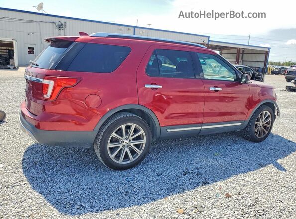 1FM5K7F83HGB47711 2017 FORD EXPLORER Red Tył prawy
