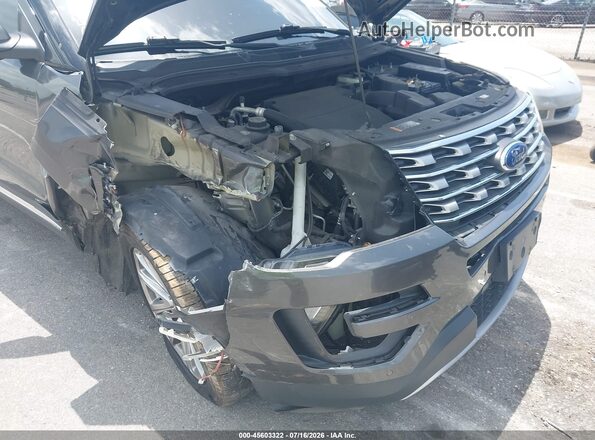 1FM5K7F83HGC06398 2017 FORD EXPLORER Gray Դիմացի տեսք