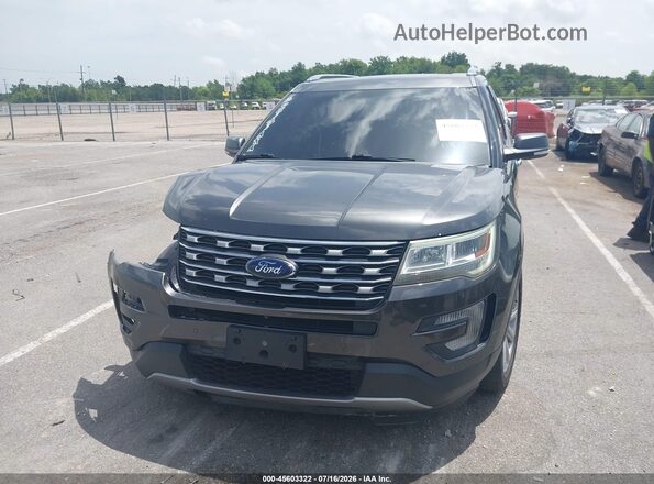 1FM5K7F83HGC06398 2017 FORD EXPLORER Gray Սարքավորումների վահանակի տեսք