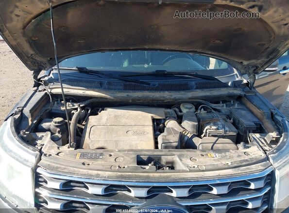 1FM5K7F84HGB16550 2017 FORD EXPLORER Gray უკანა ხედი
