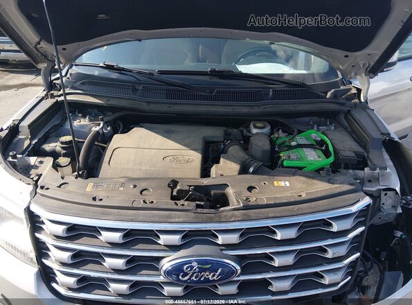 1FM5K7F84HGE32742 2017 FORD EXPLORER Silver Вид ззаду