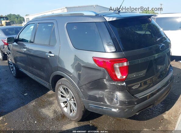1FM5K7F84JGA81790 2018 FORD EXPLORER Gray Trasero izquierdo
