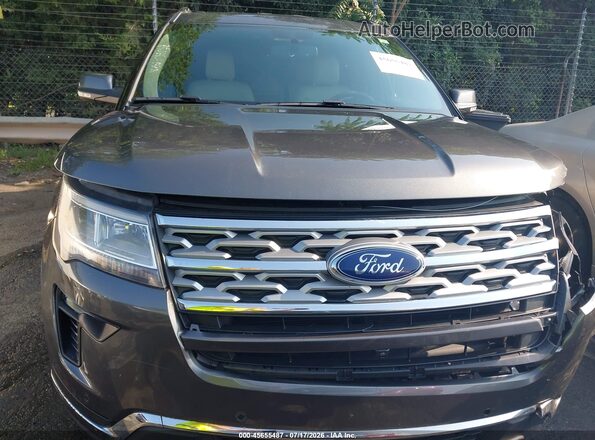 1FM5K7F84JGA81790 2018 FORD EXPLORER Gray Vista del cuadro de instrumentos