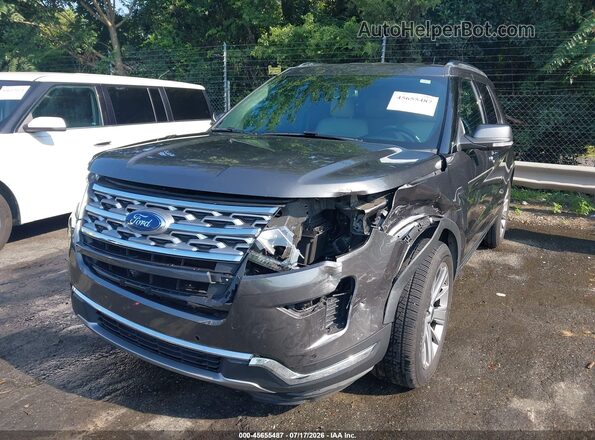 1FM5K7F84JGA81790 2018 FORD EXPLORER Gray Vista frontal