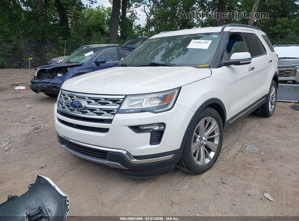 1FM5K7F84KGB16524 2019 FORD EXPLORER Белый Передняя левая четверть