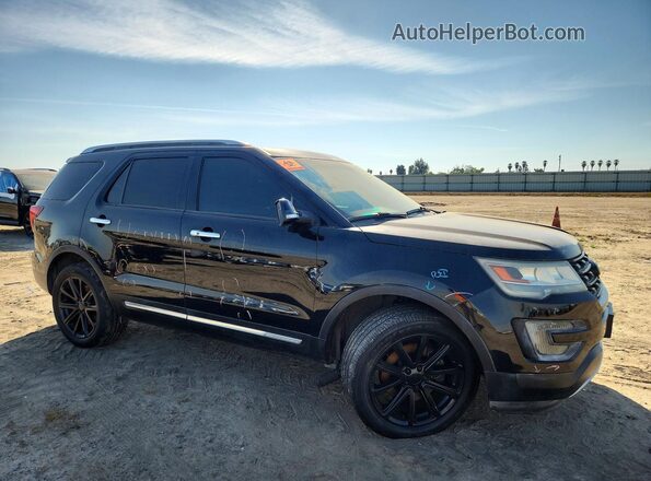 1FM5K7F85GGA35989 2016 FORD EXPLORER Black Delantero derecho