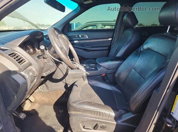 1FM5K7F85GGA35989 2016 FORD EXPLORER Black Vista interior delantera
