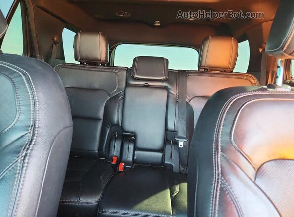 1FM5K7F85GGA35989 2016 FORD EXPLORER Black Vista de los asientos traseros