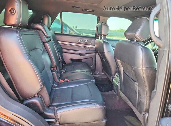 1FM5K7F85GGA35989 2016 FORD EXPLORER Black Vista interior trasera